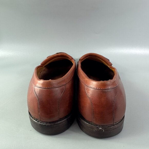 Allen Edmonds Newport Men\'s Brown Leather Tassel Loafers Dress, Size 11 D main image 5